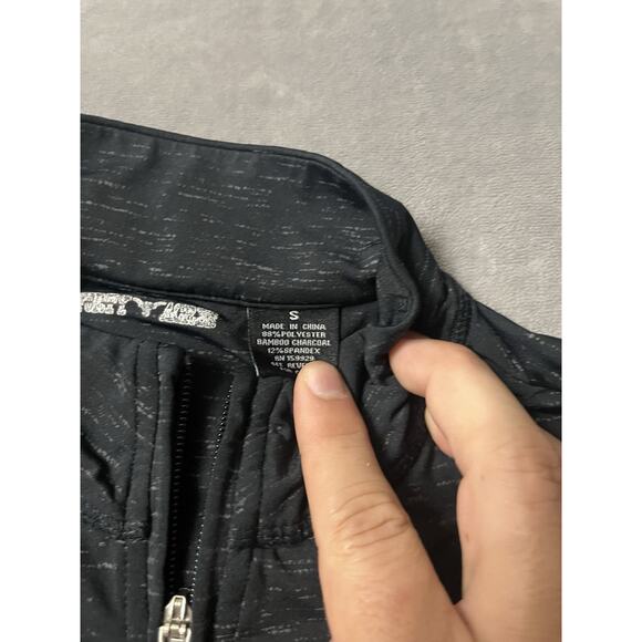 Forty Acres Texas Longhorn Quarter Zip Pullover Black Small - Picture 4 of 6